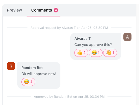 Ocoya post commenting